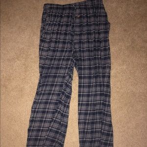 plaid pj pants